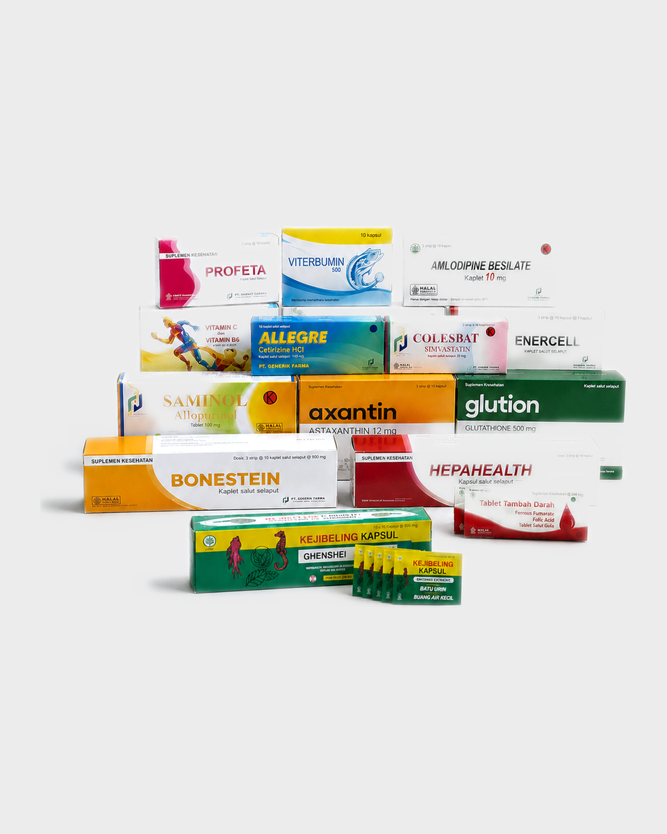 Box Kemasan Obat & Suplemen hasil produksi Buana Box